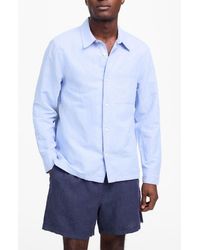 Madewell - Stripe Linen & Cotton Button-Up Shirt - Lyst