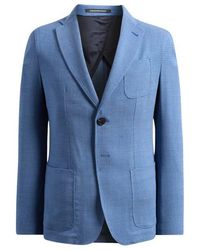 Emporio Armani - Medium Textured Wool & Cotton Blend Sport Coat - Lyst