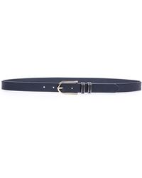 Linea Pelle - Double Keeper Faux Leather Belt - Lyst