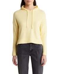 TOPSHOP - Boxy Crop Hooded Sweater - Lyst