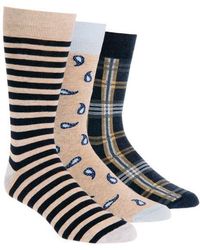 Lorenzo Uomo - Assorted 3-Pack Crew Socks - Lyst