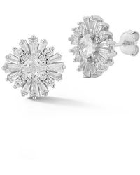 Glaze Jewelry - Cubic Zirconia Cluster Stud Earrings - Lyst