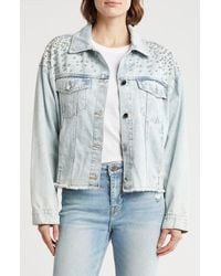 Vigoss - Front Bling Denim Jacket - Lyst
