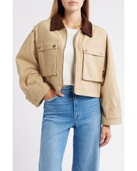 Lucky Brand - Waxed Cotton Boxy Cargo Jacket - Lyst