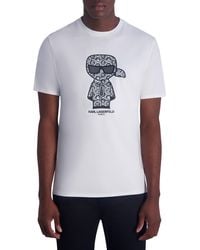 Karl Lagerfeld - Karl Monogram Graphic Print T-shirt - Lyst