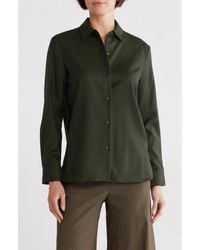 Theory - Wool Button-Up Shirt - Lyst