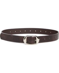 Steve Madden - Perforated Reversible Faux Leather Belt - Lyst