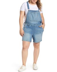 bdg linda denim shortall overall