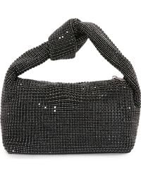 BERNESS - Knotted Handle Rhinestone Bag - Lyst