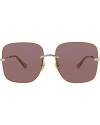 Chloé - 61Mm Square Sunglasses - Lyst