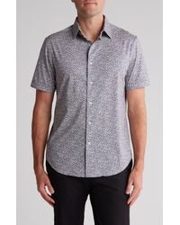 Bugatchi - Short Sleeve Woven Shirt - Lyst