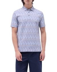 Bugatchi - Vincent Ooohcotton Geo Print Polo - Lyst
