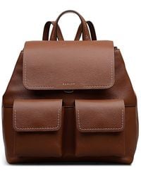Radley - Burton Way Medium Flapover Leather Backpack - Lyst
