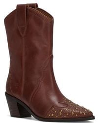 Frye - Sara Studded Wingtip Western Boot - Lyst