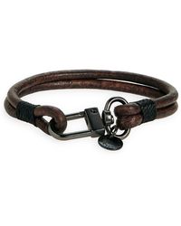 Caputo & Co. - Craftman Leather Bracelet - Lyst