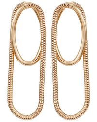 Vince Camuto - Snake Chain Oval Drop Earrings - Lyst