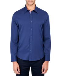 Con.struct - Slim Fit Solid 4-way Stretch Performance Button Down Shirt - Lyst
