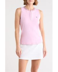 Original Penguin - Mock Neck Golf Polo Tank - Lyst