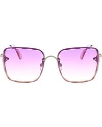 BCBGMAXAZRIA - 52Mm Beveled Square Sunglasses - Lyst
