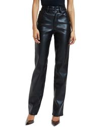 GOOD AMERICAN - Better Than Leather Faux Leather Good Icon Pants - Lyst