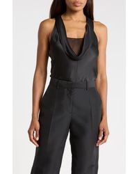 Helmut Lang - U-Neck Silk Tank - Lyst