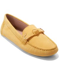 Cole Haan - Evelyn Bow Leather Loafer - Lyst