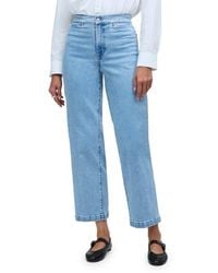 Madewell - The Emmett Welt Pocket High Waist Wide Leg Jeans - Lyst