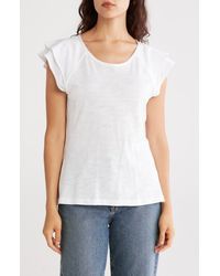 Catherine Malandrino - Tiered Ruffle Scoop Neck Top - Lyst