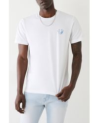 True Religion - Cotton Crew Graphic T-shirt - Lyst