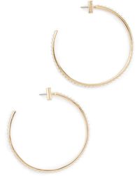 AllSaints - Imitation Pearl Hoop Earrings - Lyst