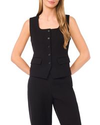 Halogen® - Square Neck Ponte Vest - Lyst