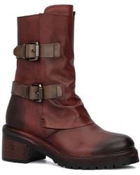 Vintage Foundry - Margot Double Buckle Leather Boot - Lyst