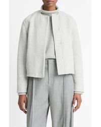 Vince - Double Face Wool Blend Jacket - Lyst