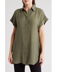 Nanette Lepore - Short Sleeve Button-up Shirt - Lyst