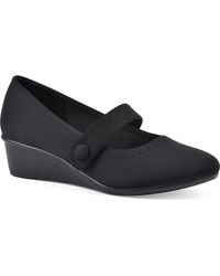 White Mountain - Brightly Mary Jane Wedge Pump - Lyst
