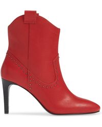 halogen red boots