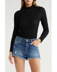 Free People - Party Favor Textured Long Sleeve Bodysuit - Lyst