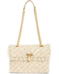 Kurt Geiger - Brixton Tweed Lock Shoulder Bag - Lyst