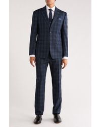 ZEGARIE - Glen Plaid Stretch 3-Piece Suit - Lyst
