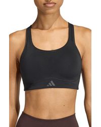adidas - Optime Workout High Support Sports Bra - Lyst