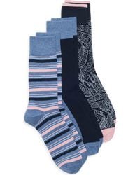 Ted Baker - Assorted 3-Pack Crew Socks - Lyst