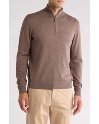 Tom Baine - Solid Quarter Zip Pullover - Lyst