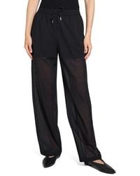 Theory - Wool Blend Drawstring Pants - Lyst