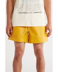 DIET STARTS MONDAY - Script Faux Leather Drawstring Shorts - Lyst