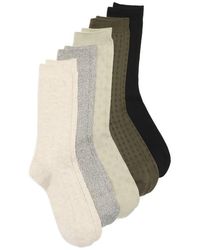 Nordstrom Rack - 5-Pack Assorted Textured Dress Socks - Lyst