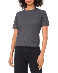 Halogen® - Short Sleeve Rib Sweater Top - Lyst