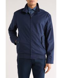 14th & Union - Harrington Stretch Cotton & Linen Jacket - Lyst