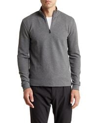 BOSS - Tenore Quarter Zip Sweater - Lyst
