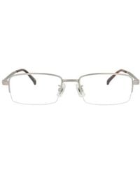 dunhill - 53Mm Half Rim Rectangular Optical Glasses - Lyst