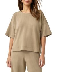 Splendid - X @Cellajaneblog Oversize Rib Scuba Knit T-Shirt - Lyst